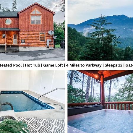 Indoor Heated Pool Hot Tub Cabin Sevierville Bagian luar foto