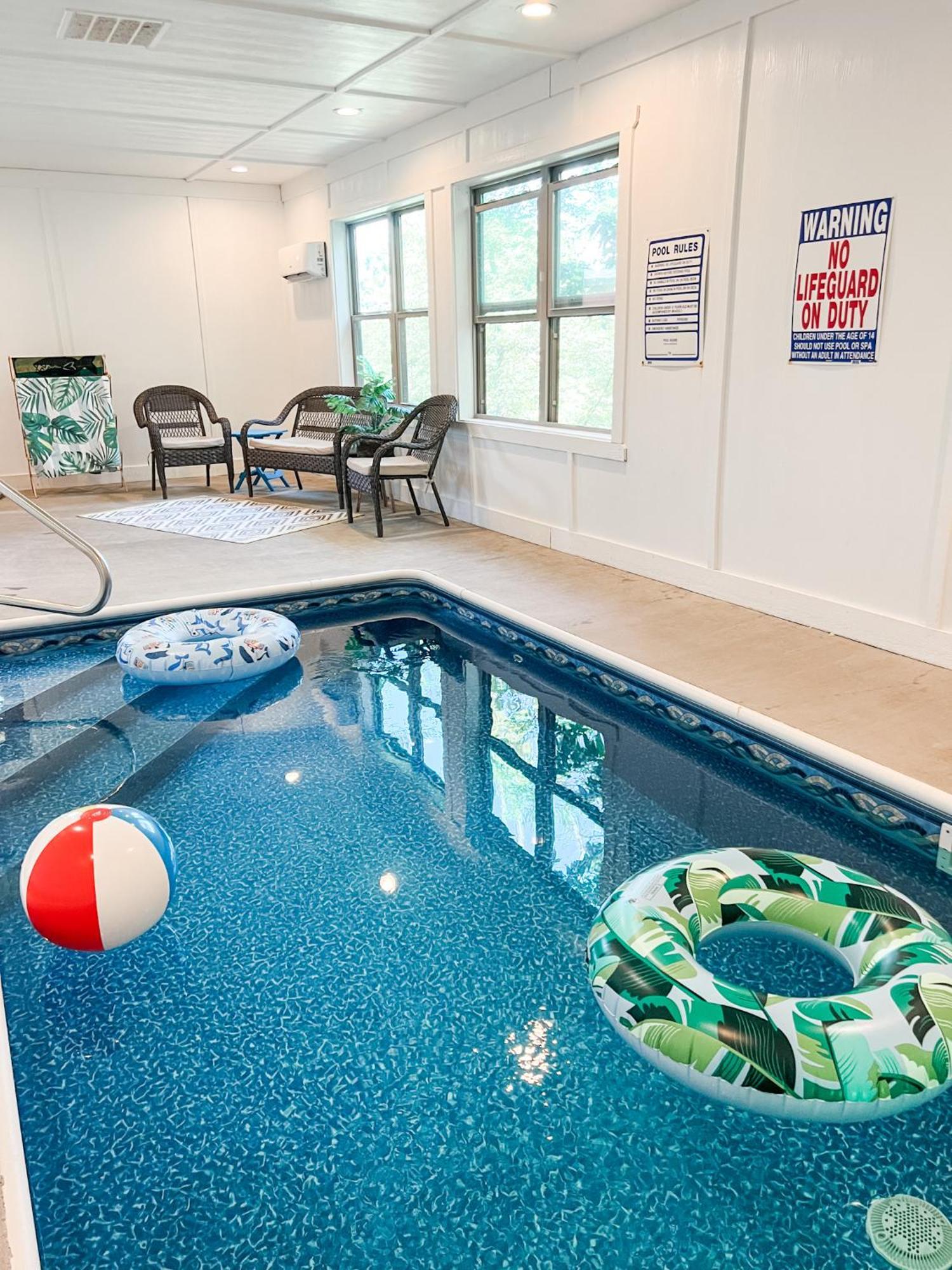 Indoor Heated Pool Hot Tub Cabin Sevierville Bagian luar foto
