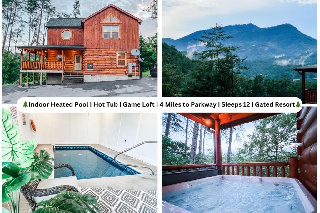 Indoor Heated Pool Hot Tub Cabin Sevierville Bagian luar foto